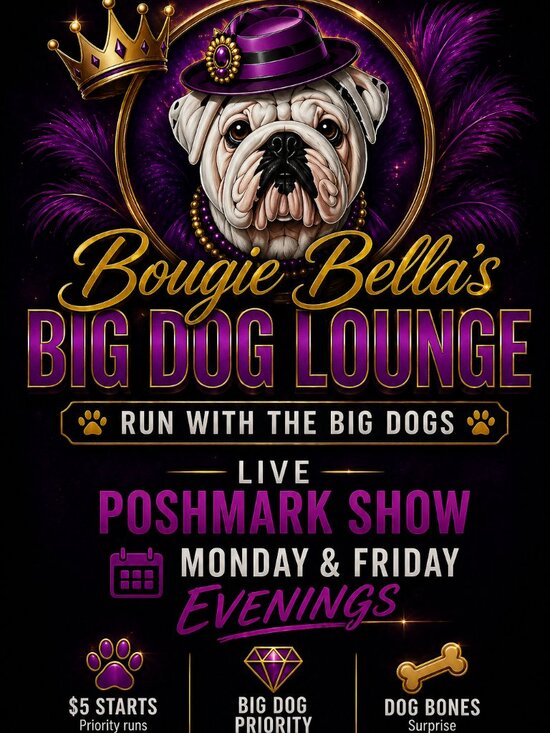 Bougie Bella's Boutique Other - Bougie Bella's Live Show Flyer 🐶💜